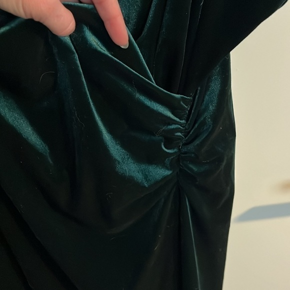 Rachel Zoe Dark Green Velvet Sexy Dress NWT - Picture 6 of 14